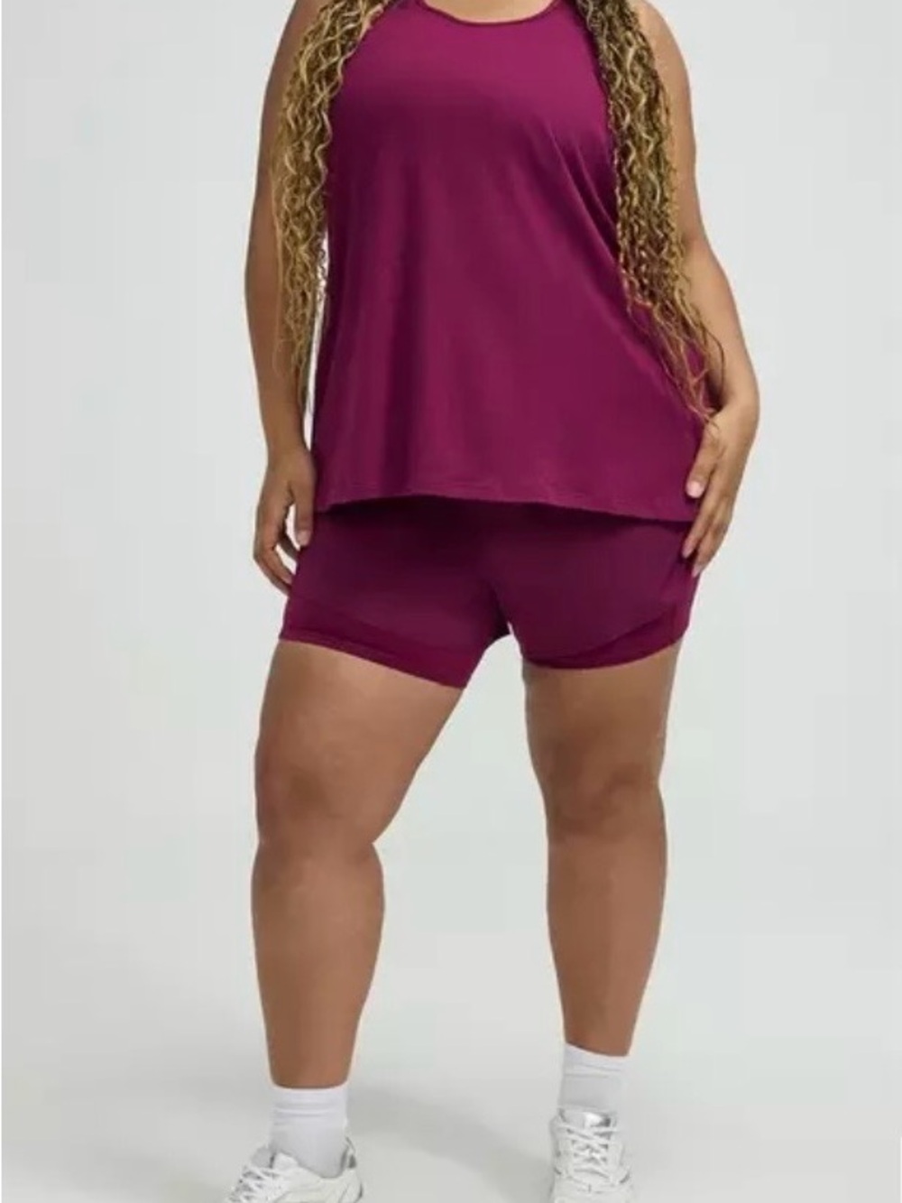 TRU 4-Way Stretch 2Fer Active Short Size 1X New
